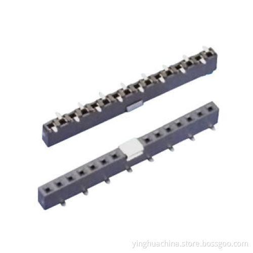 Female Header, 2.54mm Pitch, SMT Connector, Single Row, 5.0mm Tin/Gold Flash/Selective Gold 2828